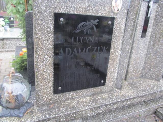 Lucyna Adamczuk 1934 Pilawa - Grobonet - Wyszukiwarka osób pochowanych